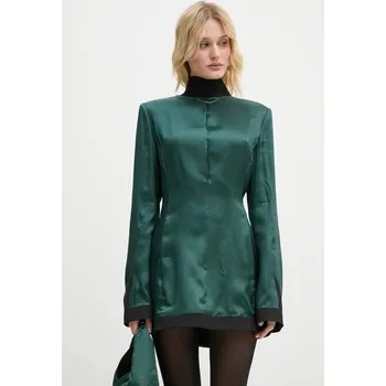 Dámské šaty Šaty MM6 Maison Margiela S62DA0036.S41355 zelená 79X, vel. L