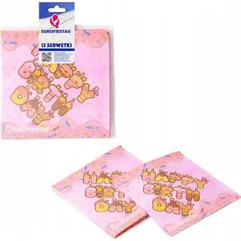 Papírový ubrousek Růžový dort s papírovým ubrouskem