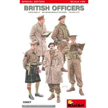 Plastikový model Miniart 1/35 British Officers, Special Edition (5 fig.)