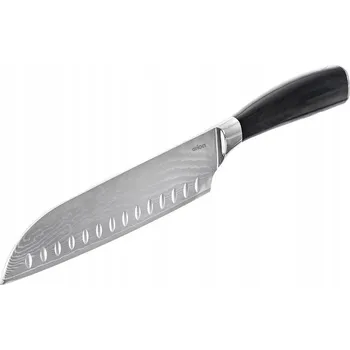 Kuchyňský nůž Nůž ORION DAMSCUS kuchyňský na krájení sekání SANTOKU ocel damašková