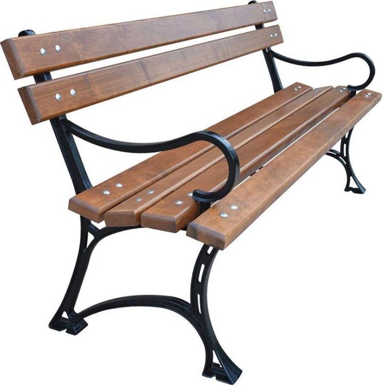 Zahradní lavice královská FIEMAR-02-LKZP délka lavice 180cm druh dřeva Olše masiv