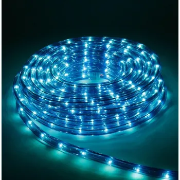 Venkovní osvětlení Světelný LED kabel, trubice venkovní 50m modrá