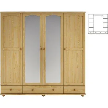 Ložnice Skříň SF120 povrchová úprava Bezbarvý přírodní lak