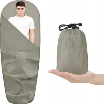 Spacák MINI TURISTICKÝ SPACÁK NA VÝLETY ULTRALEHKÝ TENKÝ KEMPINK SURVIVAL 220gr