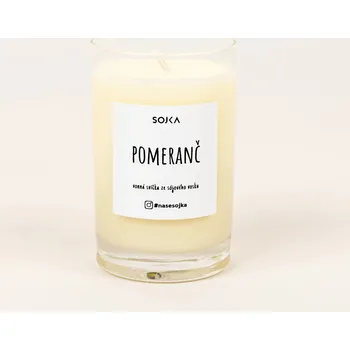 Svíčka Sójová vonná svíčka Pomerančová Sojka 1 ks