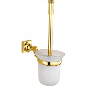 WC štětka WC štětka zlatá nástěnná BLINK elegantní držák toaletní glamour