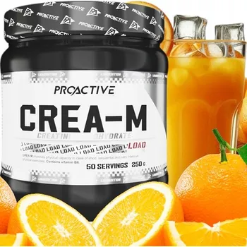 Kreatin Kreatin monohydrát SIŁA MOC ProActive Crea-M LOAD POMERANČ 250g