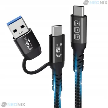 Datový kabel Kabel NeoNix USB-C - USB-C 2 m černý