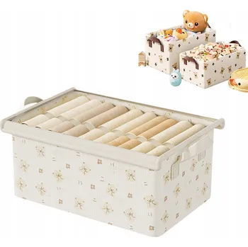 Úložný box ORGANIZÉR S VÍKEM pro ULOŽENÍ HRAČEK OBLEČENÍ do DĚTSKÉHO POKOJE
