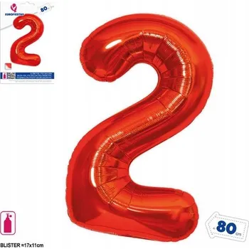 Balónek Ouda Party - Hliníkový balónek číslice 80 cm