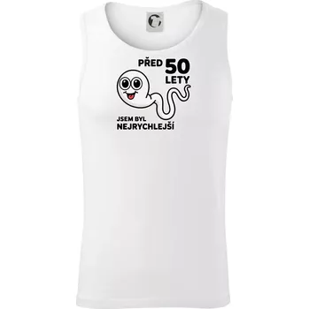 Pánské termoprádlo Před 50 lety jsem byl nejrychlejší - Tílko pánské Core - M ( Bílá )