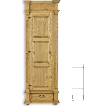 Ložnice Skříň SF807 povrchová úprava - včelí vosk Přírodní včelí vosk