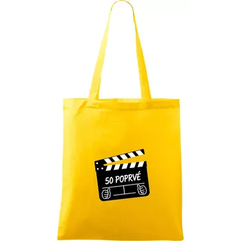 Klapka 50 poprvé - Taška bavlněná - 42 x 38 cm ( Žlutá )