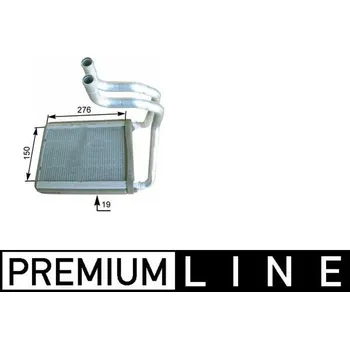 Chladič motoru chladič topení MAHLE