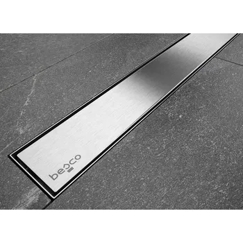 Odvodňovací žlab Besco Virgo Duo odtokový žlab, chrom Délka žlabu: 60cm, OL-60-VD