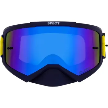 Motocyklové brýle Red Bull Spect motokrosové brýle EVAN tmavě modré s modrým sklem