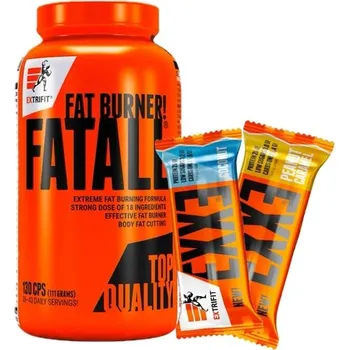 Spalovač tuku AKCE Extrifit Fatall Fat Burner 130 cps + ZDARMA 2x Exxe 65 g