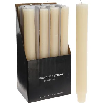 Svíčka Rustikální svíčka krémová 30x250mm