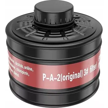 Úložný box Filtr do plynové masky 40 mm RD40 P-A-2 – kanystrový filtr s aktivním uhlím (Kanystrový filtr P-A-2 s aktivním uhlím a univerzálním závitem RD40 40 mm. Chrání proti organickým plynům, parám, benzenu i chemikáliím. Ideální pro průmysl, survival i domácí po