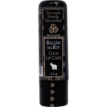 Pleťový krém Kokosový balzám na rty, 4,2 g, Healing Nature Černá