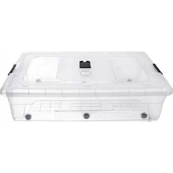 Úložný box NÍZKÝ plochý úložný box pod postel na kolečkách krabička 50L XXL