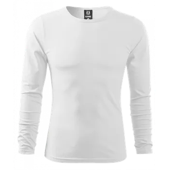 Pánská móda Pánské triko s dlouhým rukávem ALTISPORT NoPrint NP/ALM911 BÍLÁ M