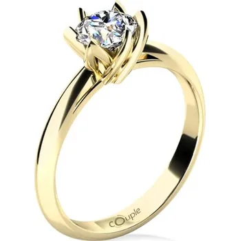 Šperk Couple, Zásnubní prsten Lucille, žluté zlato s výrazným laboratorním diamantem, vel. 54, prům. 17.2 mm, 585-68-1-4240.0Z00.0.54.LEVS.000