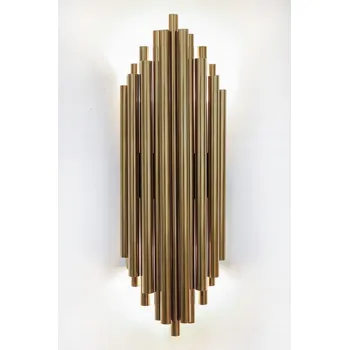 Nástěnné svítidlo Zlaté nástěnné svítidlo ART Deco Munspel Gold Harmony 50 cm
