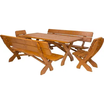 Zahrada Zahradní set MARIO povrchová úprava Lazura Teak rozměry m1 150 cm