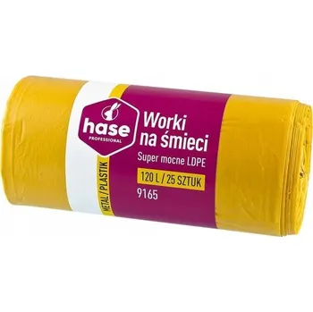 Pytle na odpadky Pytle na tříděný odpad 120l plast/kov HASE EXTRA SILNÉ 25 ks žluté