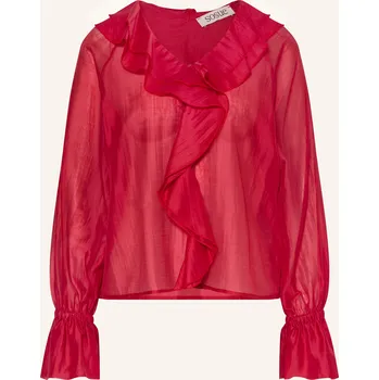 Dámská halenka Sosue Dámská Blůza S Volány, červená, 34