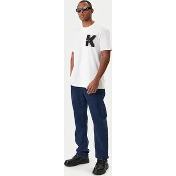 Pánské tričko Karl Lagerfeld Jeans T-Shirt B1M17066 Bílá Regular Fit XXL