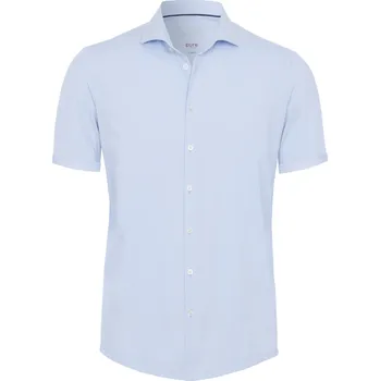 Pánská košile Pure by Hatico Funkční košile Pure Slim Fit s krátkým rukávem modrá velikost: 38, délka rukávu: krátký rukáv
