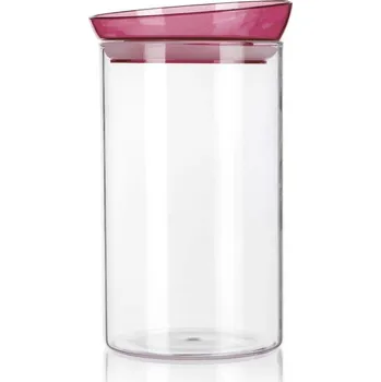 Dóza na potraviny Banquet Dóza skleněná MABEL 1850 ml, bordó