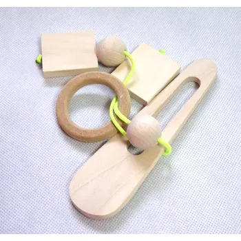 Hlavolam Česká dřevěná hračka Dřevěný hlavolam kroužek