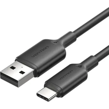 Datový kabel Kabel USB 2.0 A na USB-C 3A Vention CTQBH 2M (černý)