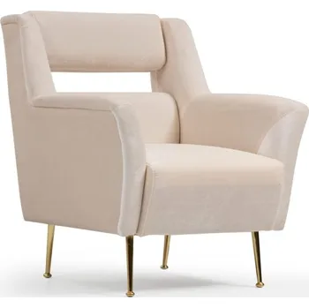 Křeslo Mira krémové/zlaté