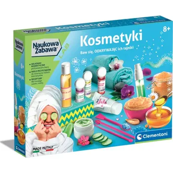 Koupelová sůl Vědecká zábava Laboratoř kosmetiky Krém Sůl do koupele Kosmetika Polský jazyk Clementoni 50891