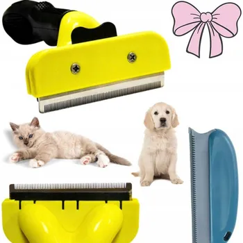 Kosmetika pro psa Kartáč na srst pro psy a kočky M nerezová ocel samočisticí