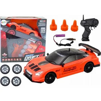 RC model auta SPORTOVNÍ AUTO NA DÁLKOVÉ OVLÁDÁNÍ R/C 1:24 ORANŽOVÉ