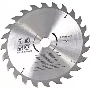 Pilový kotouč Pilový kotouč s karbidovými zuby, 250 mm, s adaptéry, jemný řez, 40 zubů (TrueTech)