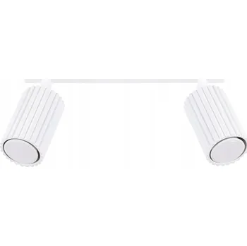 Stropní Svítidlo KARBON 2 bílý minimalistický lampa s nastavitelným stínidlem pro osvětlení