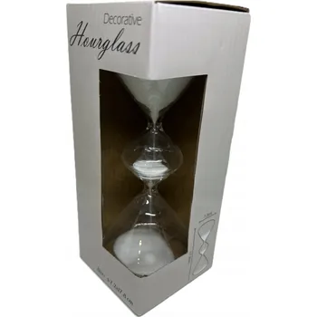 Obraz Dekorativní přesýpací hodiny s černým pískem 7.2x17.8 cm Skleněné
