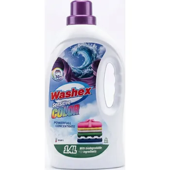 Prací gel Tekutý prací prostředek na barevné prádlo Washex 1,4 l