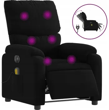 Křeslo Masážní křeslo VidaXL černé