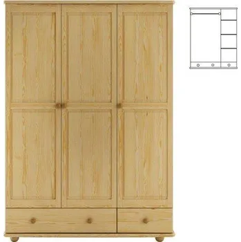 Ložnice Skříň SF121 povrchová úprava Bezbarvý přírodní lak