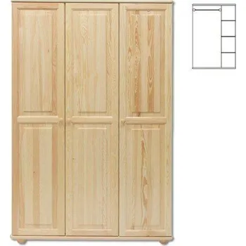 Ložnice Skříň SF105 povrchová úprava Bezbarvý přírodní lak