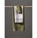 Sinsay - Bavlněný ručník s pruhy - zelená - 367GS-78X - 367GS-78X-ONE