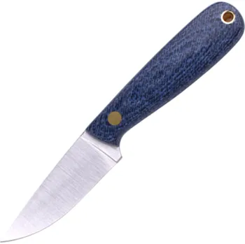 lovecký nůž Brisa Necker 70-Bluejeans micarta 12C27 Flat Pouzdro Necker 70 Kůže BRS-003-9821-1549
