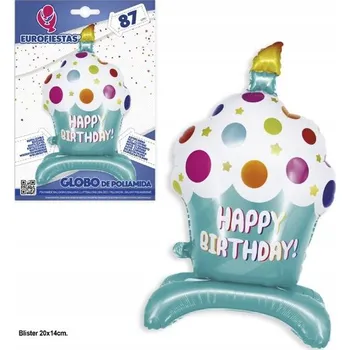 Balónek Ouda Party - Anglické narozeninové balónky se svíčkami a kulatými vzory